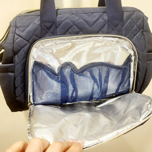 Fisher price Blue Quilted Handbag Diaper bag - Picture 3 of 14
